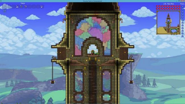 Skúsení účastníci projektu Terraria stavajú veľké domy naraz, zatiaľ čo jeden hráč môže mať niekoľko postáv, a teda aj obydlí